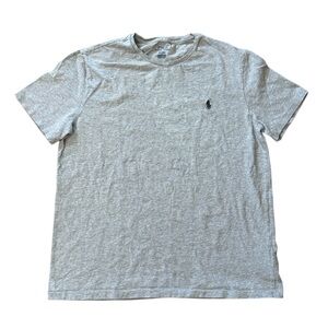 Polo Ralph Lauren Classic Pony Heathered Gray Short Sleeve Crew T Shirt Size M